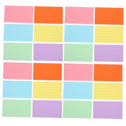 SAFIGLE 300 Stück Teiliges Farbiges Din Doppelseitig Liniert Notizkarten aus Glattem Papier für Schule Büro Lernen mit Vielseitiger Farbkodierung und Kompakter Tragbarer von SAFIGLE