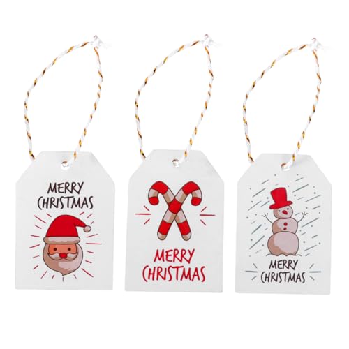 SAFIGLE 300 Stück Teiliges Weihnachtsanhänger aus Hochwertigem Papier Wiederverwendbare Geschenketiketten mit Weihnachtsmann Schneemann und Zuckerstangen für DIY Weihnachtsdeko und SAFIGLE 300 Stück Teiliges Weihnachtsanhänger aus Hochwertigem Papier Wiederverwendbare Geschenketiketten mit Weihnachtsmann Schneemann und Zuckerstangen für DIY Weihnachtsdeko und von SAFIGLE