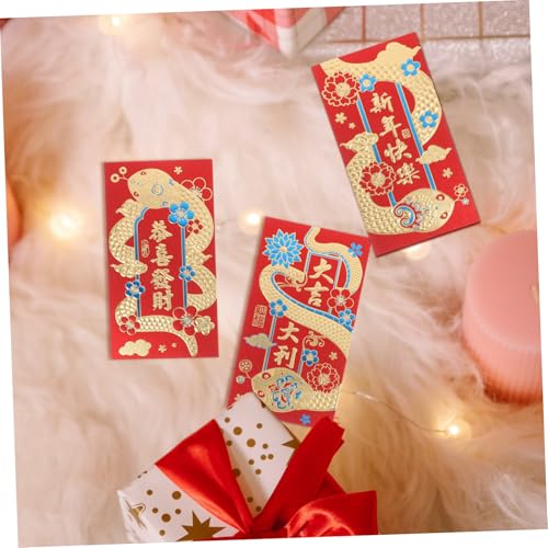 SAFIGLE 36 Stück 2025 Rote Umschläge Für Das Frühlings Fest Chinesisches Rotes Paket Chinesisches Neujahr Hongbao Geldumschläge Für Das Neue Jahr Papier SAFIGLE 36 Stück 2025 Rote Umschläge Für Das Frühlings Fest Chinesisches Rotes Paket Chinesisches Neujahr Hongbao Geldumschläge Für Das Neue Jahr Papier von SAFIGLE