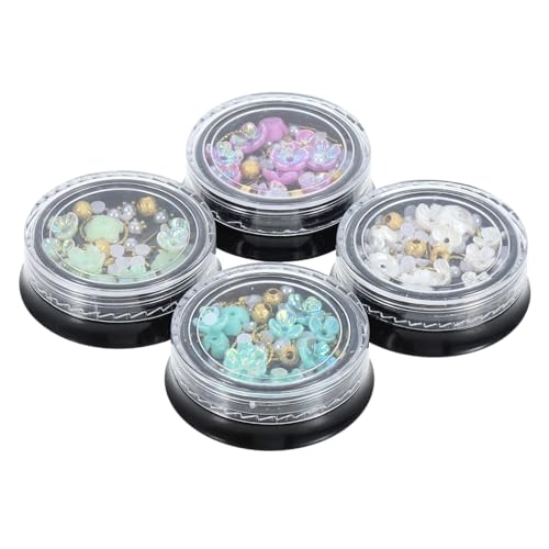 SAFIGLE 4 Boxen Charms Diy Nail Art Schmuck Dekorationen für Maniküre Harz Vielseitig Einsetzbar für Nägel Handyhüllen und Mehr SAFIGLE 4 Boxen Charms Diy Nail Art Schmuck Dekorationen für Maniküre Harz Vielseitig Einsetzbar für Nägel Handyhüllen und Mehr von SAFIGLE