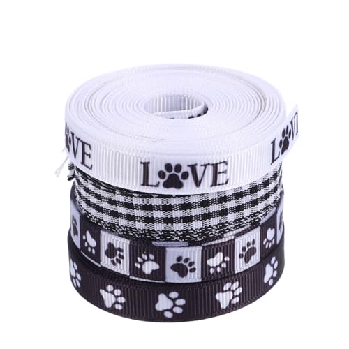 SAFIGLE 4 Rollen Pfotenabdruck Geschenkband Polyester Satin Waschbar Strapazierfähig Für Hundeliebhaber Partydekoration Geschenkverpackung DIY Zubehör SAFIGLE 4 Rollen Pfotenabdruck Geschenkband Polyester Satin Waschbar Strapazierfähig Für Hundeliebhaber Partydekoration Geschenkverpackung DIY Zubehör von SAFIGLE