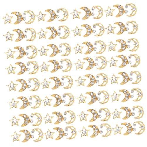 SAFIGLE 4 Sätze Nail Art Charms Stern Und Mond Dekoration Für Nägel Diy Zubehör Glänzende Effekte Für Nagelkunst 30 Stück * 4 SAFIGLE 4 Sätze Nail Art Charms Stern Und Mond Dekoration Für Nägel Diy Zubehör Glänzende Effekte Für Nagelkunst 30 Stück * 4 von SAFIGLE