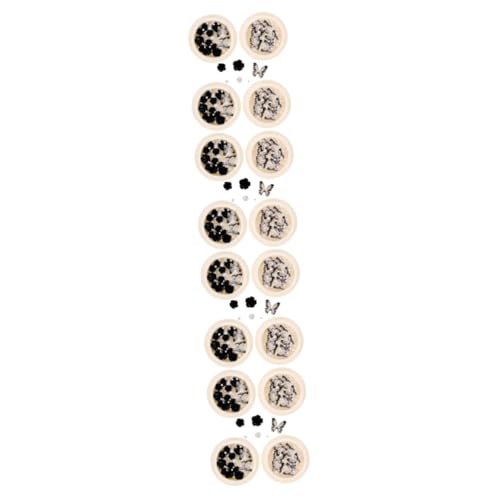 SAFIGLE 4 Sätze Schwarze Kamelien -strasssteine Kristalle Reiz Nail Strass-kit Nagel Charms Nagelanhänger Und Edelsteine Nagelkunst -strasssteine Nagel Strass Harz 4boxen*4 von SAFIGLE