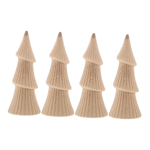 SAFIGLE 4 Stück Kleine Unbehandelte Holz-weihnachtsbäume zum Bemalen Diy-holzfiguren für Tischdekoration Natürliche Holzstruktur Vielseitige Weihnachtsbaum-deko für Festtage und SAFIGLE 4 Stück Kleine Unbehandelte Holz-weihnachtsbäume zum Bemalen Diy-holzfiguren für Tischdekoration Natürliche Holzstruktur Vielseitige Weihnachtsbaum-deko für Festtage und von SAFIGLE