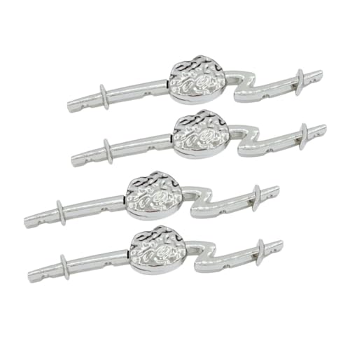 SAFIGLE 4 Stück Metallschnalle Knopf kleine Kleidungsknöpfe Verschlussknöpfe Zarte Tasten Stoffknöpfe im chinesischen Stil zarte Nähknöpfe Exquisites Knöpfe Silver SAFIGLE 4 Stück Metallschnalle Knopf kleine Kleidungsknöpfe Verschlussknöpfe Zarte Tasten Stoffknöpfe im chinesischen Stil zarte Nähknöpfe Exquisites Knöpfe Silver von SAFIGLE