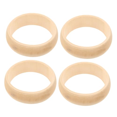 SAFIGLE 4 Stück Teiliges Natürliche Runde Holzarmreifen aus Unbehandeltem Holz Glatte Oberfläche für DIY Schmuck und Bastelprojekte Langlebig und Vielseitig für Kreative Handarbeiten SAFIGLE 4 Stück Teiliges Natürliche Runde Holzarmreifen aus Unbehandeltem Holz Glatte Oberfläche für DIY Schmuck und Bastelprojekte Langlebig und Vielseitig für Kreative Handarbeiten von SAFIGLE