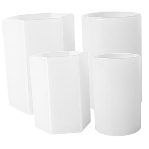 SAFIGLE 4 Stück Teiliges Silikon Kerzenformen Wiederverwendbare Gießformen für Diy Kerzen Flexibel und Waschbar für Handgefertigte Duftkerzen und Seifenherstellung SAFIGLE 4 Stück Teiliges Silikon Kerzenformen Wiederverwendbare Gießformen für Diy Kerzen Flexibel und Waschbar für Handgefertigte Duftkerzen und Seifenherstellung von SAFIGLE