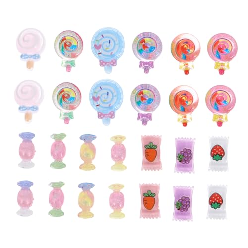 SAFIGLE 40 Stück Nagelkunst-Anhänger Silbernagelzauber Nagel Pailletten Lutscher-Anhänger Nagel-Charme-Ornament klein drücken Nagel Charms Maniküre Nagel Charms Harz von SAFIGLE