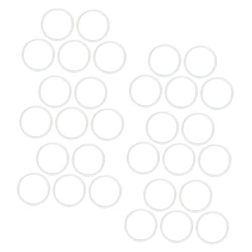 SAFIGLE 40 Stück Transparente für Notizbücher und Planer Vielseitige Lose Binder Discs Praktische Buchbindescheiben für DIY Planer und Dokumente von SAFIGLE