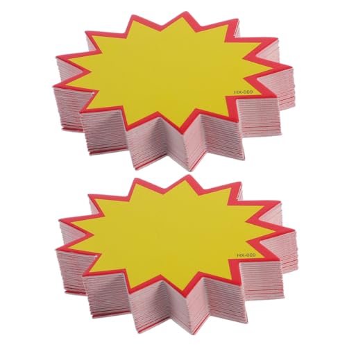 SAFIGLE 400 Stück Löschbare Preisschilder ohne Schnur Wiederverwendbare Verkaufsetiketten im Auffälligen Burst design für Supermärkte und Einzelhandel Lesbare Preisanzeigen für Klare SAFIGLE 400 Stück Löschbare Preisschilder ohne Schnur Wiederverwendbare Verkaufsetiketten im Auffälligen Burst design für Supermärkte und Einzelhandel Lesbare Preisanzeigen für Klare von SAFIGLE