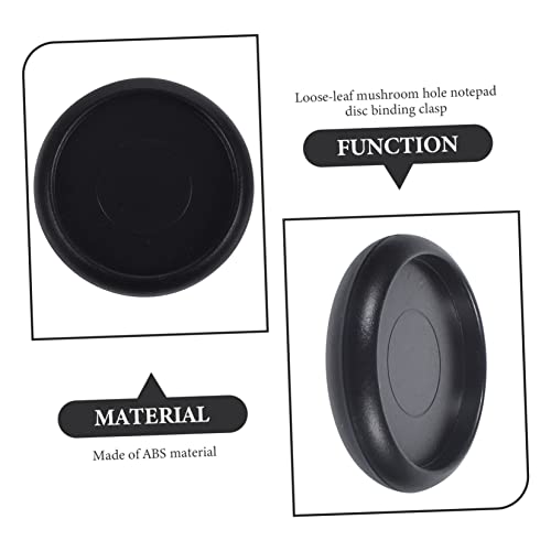 SAFIGLE 44 Stück Teiliges Kunststoff Binder Discs Schwarz Flexible Discbound Expansion Ringe für Nachfüllbares Ringbuch notizbuch Starker Halt Leicht und Tragbar für Schüler und Lehrer von SAFIGLE