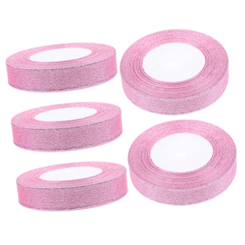 SAFIGLE 5 Rollen Farbiges Zwiebelband Party Regenbogen Praktisches Wickelband Glitzerband Rotes Band Diy -handwerksband Weiß Band Masse Geburtstagsfeierdekorationen Kuchen Rosa Polyester SAFIGLE 5 Rollen Farbiges Zwiebelband Party Regenbogen Praktisches Wickelband Glitzerband Rotes Band Diy -handwerksband Weiß Band Masse Geburtstagsfeierdekorationen Kuchen Rosa Polyester von SAFIGLE