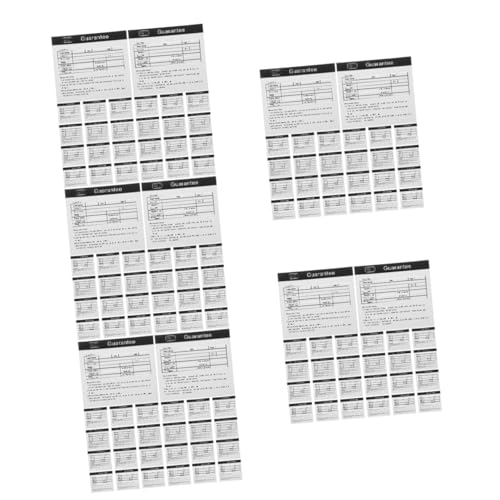SAFIGLE 5 Sätze Garantiekarte Wartungskarte Für Geräte Gerätewartungskarte Für Geräte Englische After- -karten Leere Kundendienstkarte Papier 200 Stück * 5 SAFIGLE 5 Sätze Garantiekarte Wartungskarte Für Geräte Gerätewartungskarte Für Geräte Englische After- -karten Leere Kundendienstkarte Papier 200 Stück * 5 von SAFIGLE