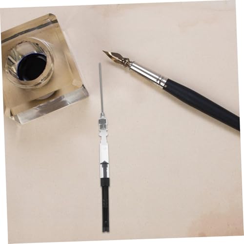 SAFIGLE 5 Stück Füllfederhalter Tintenabsauger mit Metallfeder Transparenter Tintenfüllhilfe Wiederverwendbarer Tintenfüller für Standard Füllfederhalter Leicht und handlich SAFIGLE 5 Stück Füllfederhalter Tintenabsauger mit Metallfeder Transparenter Tintenfüllhilfe Wiederverwendbarer Tintenfüller für Standard Füllfederhalter Leicht und handlich von SAFIGLE