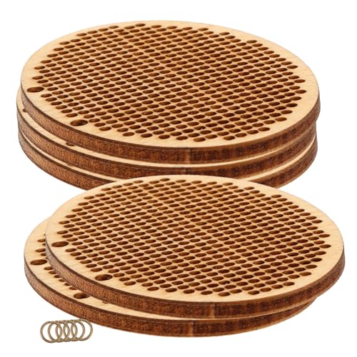 SAFIGLE 5 Stück Teiliges Kreuzstich Holzanhänger Oval mit Doppelloch Langlebige Holzstücke zum Basteln von Schmuckanhängern DIY Kreuzstich Ornament Vielseitig Einsetzbar für Kreative SAFIGLE 5 Stück Teiliges Kreuzstich Holzanhänger Oval mit Doppelloch Langlebige Holzstücke zum Basteln von Schmuckanhängern DIY Kreuzstich Ornament Vielseitig Einsetzbar für Kreative von SAFIGLE