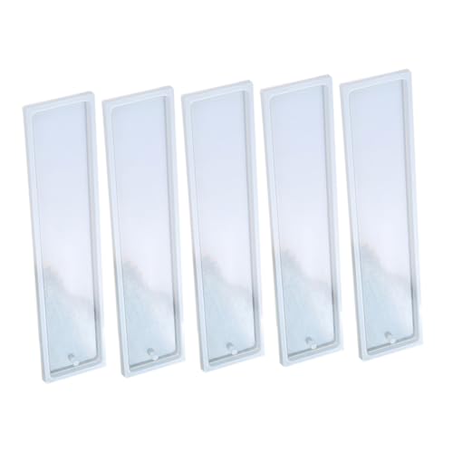SAFIGLE 5 Stück Teiliges Silikon Lesezeichen Gießform DIY Flexible Langlebige Epoxidharzform für Schlüsselanhänger Taschenanhänger Personalisierte Schmuckherstellung Basteln für Familie von SAFIGLE