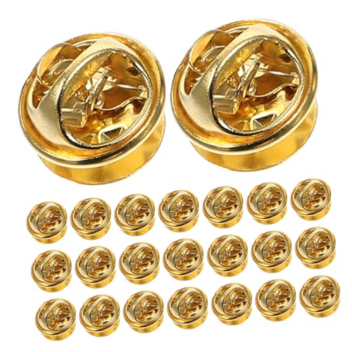SAFIGLE 50 Sätze Pin Back Clutch Verschlüsse aus Goldenem Eisen Sicherer Pin Locking Back Ersatz für Anstecknadeln Broschen Krawattennadeln und Hutnadeln Leicht und Einfach zu Verwenden SAFIGLE 50 Sätze Pin Back Clutch Verschlüsse aus Goldenem Eisen Sicherer Pin Locking Back Ersatz für Anstecknadeln Broschen Krawattennadeln und Hutnadeln Leicht und Einfach zu Verwenden von SAFIGLE