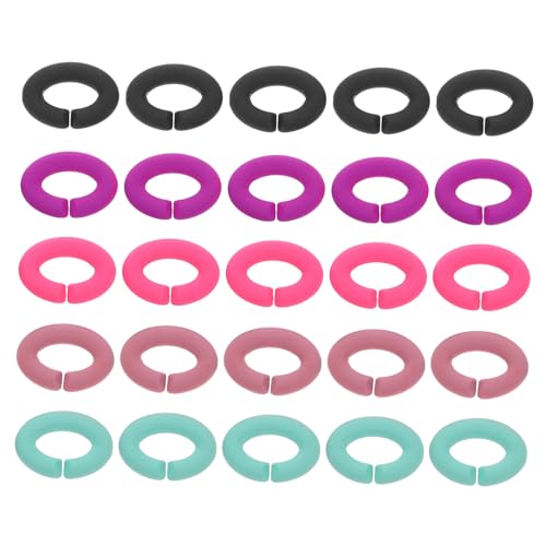 SAFIGLE 50 Stück Bunte Acryl C förmige Offene Ringe Schmuckverbinder für DIY Ohrringe Armbänder Schlüsselanhänger Herstellung Langlebig Hautfreundlich SAFIGLE 50 Stück Bunte Acryl C förmige Offene Ringe Schmuckverbinder für DIY Ohrringe Armbänder Schlüsselanhänger Herstellung Langlebig Hautfreundlich von SAFIGLE