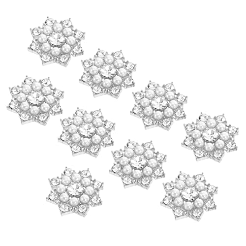 SAFIGLE 50 Stück Diy Schneeflocken aus Kristallperlen für Haaraccessoires und Kreative Bastelmaterialien für Schmuckherstellung und Dekoration von SAFIGLE