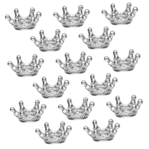 SAFIGLE 50 Stück Große Loch Legierungsperlen Kronen Spacer Perlen Vintage Zinklegierung Krone Charms für DIY Schmuckherstellung Armband Halskette Zubehör Vielseitige Metallperlen von SAFIGLE