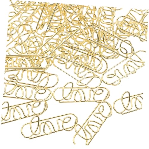 SAFIGLE 50 Stück Metall Büroklammern Goldfarbig Kreative Dekorative Kleine Paperclips Flexibel für Zuhause und Büro Karten Fotos Befestigung SAFIGLE 50 Stück Metall Büroklammern Goldfarbig Kreative Dekorative Kleine Paperclips Flexibel für Zuhause und Büro Karten Fotos Befestigung von SAFIGLE