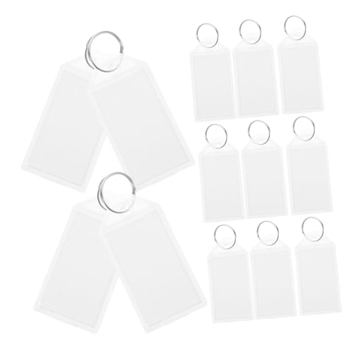 SAFIGLE 50 Stück Schlüsselanhänger mit Beschriftbaren Etiketten Transparente Abdeckungen Robuste Kunststoff Metallkonstruktion Leichte Gepäck Schlüsselkennzeichnung für Reisen und Alltag SAFIGLE 50 Stück Schlüsselanhänger mit Beschriftbaren Etiketten Transparente Abdeckungen Robuste Kunststoff Metallkonstruktion Leichte Gepäck Schlüsselkennzeichnung für Reisen und Alltag von SAFIGLE