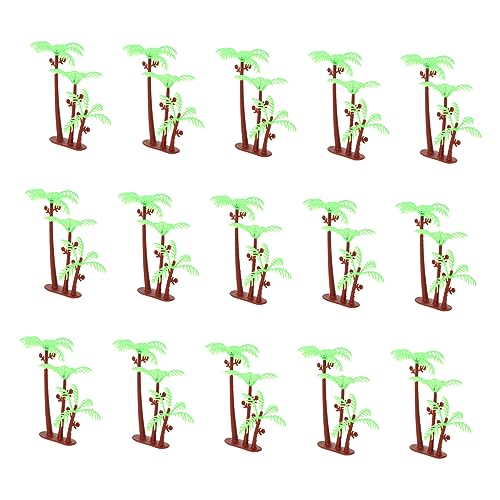 SAFIGLE 50 Simulierter kleiner Kokosnussbaum nachhaltige hawai party Mini-Kunststoff- DIY -Layout-Requisiten Puppenhausminiaturen kuchen Mini-Simulation Kokosnussbaum von SAFIGLE