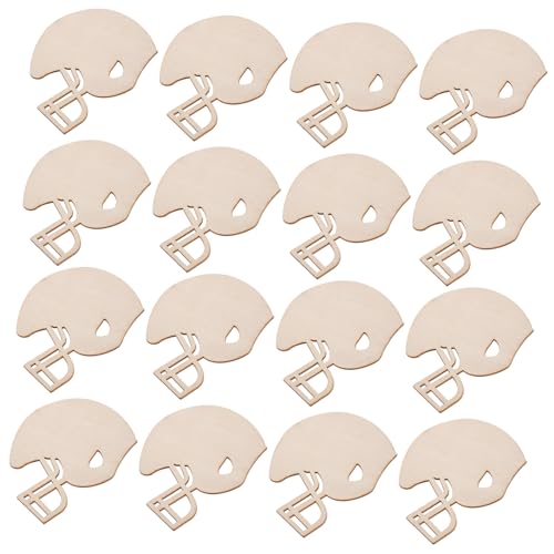 SAFIGLE 50 Stück Teiliges Holz Fußball Helm Ausschnitte Unbehandelte Holzscheiben mit Glatter Oberfläche zum Bemalen für DIY Bastelprojekte und Football Mottoparty Dekoration SAFIGLE 50 Stück Teiliges Holz Fußball Helm Ausschnitte Unbehandelte Holzscheiben mit Glatter Oberfläche zum Bemalen für DIY Bastelprojekte und Football Mottoparty Dekoration von SAFIGLE