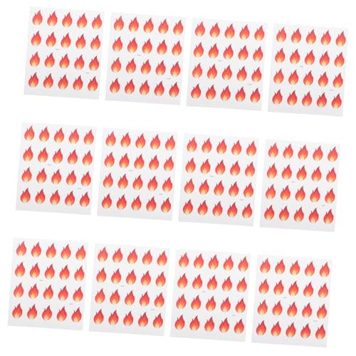 SAFIGLE 500 Stück Mini Flammen Aufkleber Kleine Selbstklebende Etiketten Für DIY Scrapbooking Gewürzgläser Dekorative Labels SAFIGLE 500 Stück Mini Flammen Aufkleber Kleine Selbstklebende Etiketten Für DIY Scrapbooking Gewürzgläser Dekorative Labels von SAFIGLE