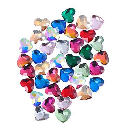 SAFIGLE 50Stücke Herzform Charms für Maniküre Flache Rückseite Vielseitige DIY Nail Art Dekorationen Gemischten Farben für Zuhause oder Professionelle SAFIGLE 50Stücke Herzform Charms für Maniküre Flache Rückseite Vielseitige DIY Nail Art Dekorationen Gemischten Farben für Zuhause oder Professionelle von SAFIGLE
