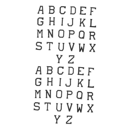SAFIGLE 52 Stück Teiliges Bügelbild Buchstaben Patches aus Hochwertigem Bestickte Applikationen zum Aufbügeln oder Aufnähen Langlebige Stofflabel für Kleidung Taschen Hüte und von SAFIGLE