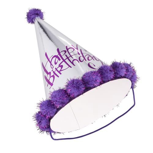 SAFIGLE Kinderhüte 5st Hut Partykegelhüte geburtstag Geburtstagsparty-hüte Kegelhüte Aus Papier Mini-geburtstagsmütze Mini-partyhüte Kleine Partyhüte Violett Krone Baby Kleidung von SAFIGLE