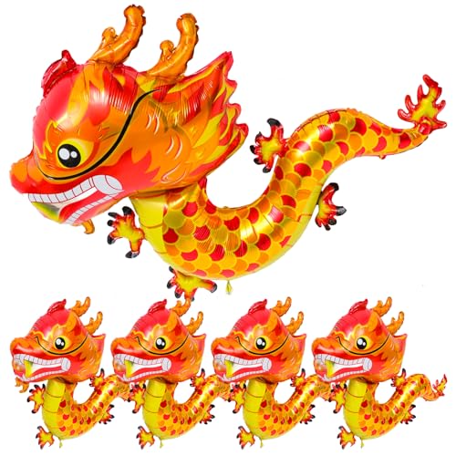 SAFIGLE Neujahrsfeiern 5pcs Große Drachen Ballon Chinesische Neujahr Entzückende SAFIGLE Neujahrsfeiern 5pcs Große Drachen Ballon Chinesische Neujahr Entzückende von SAFIGLE