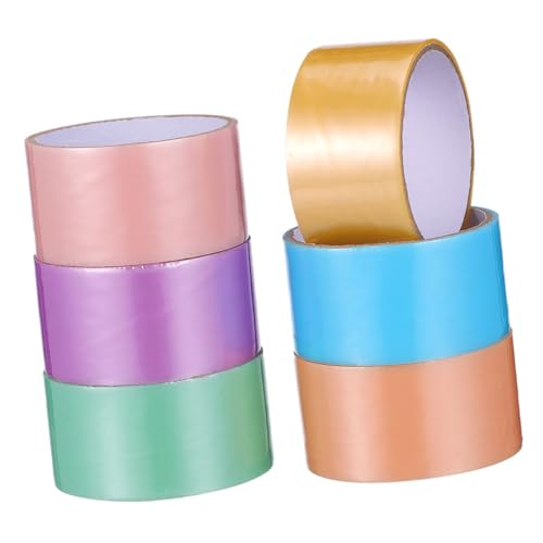 SAFIGLE 6 Rollen Breites Perlmutt Sticky Ball Tape Selbstklebend Bunte Klebebänder Für DIY Basteln Handwerk Mit Starker Haftung Und Leicht Tragbar SAFIGLE 6 Rollen Breites Perlmutt Sticky Ball Tape Selbstklebend Bunte Klebebänder Für DIY Basteln Handwerk Mit Starker Haftung Und Leicht Tragbar von SAFIGLE