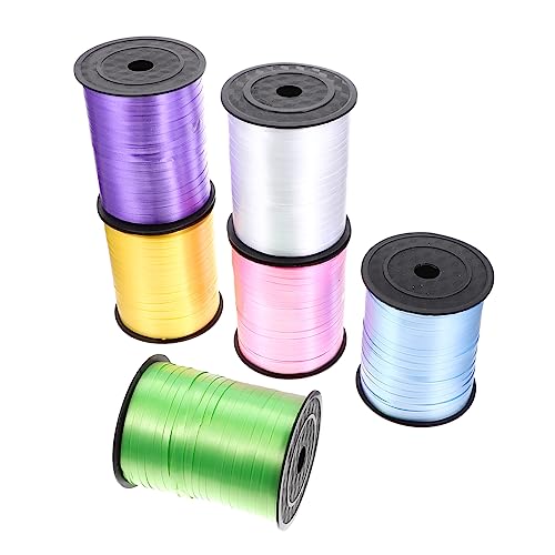 SAFIGLE 6 Rollen Curling Bänder Dekorative Geschenkband für Partys Fotorequisiten und Festliche Anlässe für Büro und Veranstaltungen von SAFIGLE