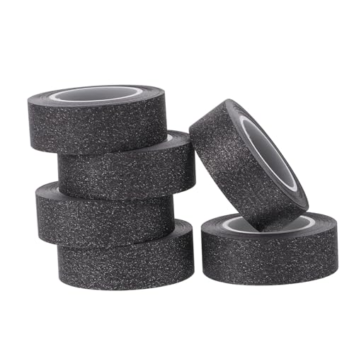 SAFIGLE 6 Rollen Schwarzes Glitter Washi Tape DIY Scrapbook Klebeband Glitzer Papierband Bastelband für Tagebuch Geschenkverpackung Handarbeit SAFIGLE 6 Rollen Schwarzes Glitter Washi Tape DIY Scrapbook Klebeband Glitzer Papierband Bastelband für Tagebuch Geschenkverpackung Handarbeit von SAFIGLE