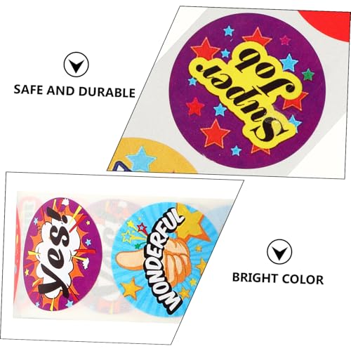 SAFIGLE 6 Rollen Selbstklebende Belohnungsaufkleber für Motivationssticker für Schule und Unterricht Kindgerechte Dekorationsetiketten Fördert Kreativität und Verhalten SAFIGLE 6 Rollen Selbstklebende Belohnungsaufkleber für Motivationssticker für Schule und Unterricht Kindgerechte Dekorationsetiketten Fördert Kreativität und Verhalten von SAFIGLE