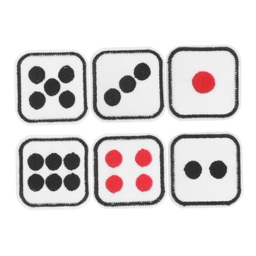SAFIGLE 6 Stück Kreative Stickapplikationen für Kleidung Rucksäcke Diy Projekte Selbstklebende Dekorative Patches für Designs von SAFIGLE