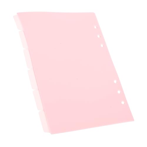 SAFIGLE 6 Stück Teiliges Farbiges Notizbuch Register Trennblätter Abnehmbare PP Trennblätter für Notizhefte Praktische Indexierung Vielseitige Binder Divider für Büro und Schule von SAFIGLE