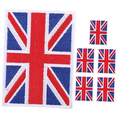 SAFIGLE 6 Stück Teiliges Flaggen stickerei Patches zum Aufbügeln Bunte Nationalflaggen Stoffaufnäher für DIY Kleidung Hüte Taschen Dekorative Reparatur von Löchern und Modische von SAFIGLE
