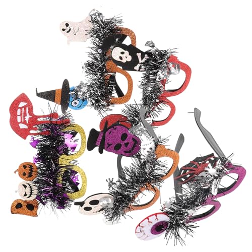 SAFIGLE 6 Stück Teiliges Halloween Brillen Funny Glasses für Erwachsene mit Einzigartigen Party Foto Requisiten Lustige Halloween Sonnenbrillen für Kostüm und Partyzubehör SAFIGLE 6 Stück Teiliges Halloween Brillen Funny Glasses für Erwachsene mit Einzigartigen Party Foto Requisiten Lustige Halloween Sonnenbrillen für Kostüm und Partyzubehör von SAFIGLE