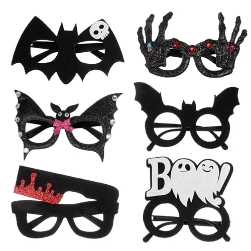 SAFIGLE 6 Stück Teiliges Halloween Brillen Leichte Kreative Partybrillen mit Klaren Mustern für Erwachsene Foto Requisiten und Dekorationen bei Kostüm und Familienfeiern SAFIGLE 6 Stück Teiliges Halloween Brillen Leichte Kreative Partybrillen mit Klaren Mustern für Erwachsene Foto Requisiten und Dekorationen bei Kostüm und Familienfeiern von SAFIGLE