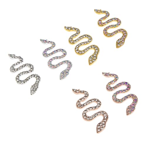 SAFIGLE 6 Stück Teiliges Nail Rhinestones Schlangen Nail Charms für Diy Nagelkunst Dekorative Metallornamente für Fingernägel für Natürliche und Künstliche Nägel Einfache Anwendung SAFIGLE 6 Stück Teiliges Nail Rhinestones Schlangen Nail Charms für Diy Nagelkunst Dekorative Metallornamente für Fingernägel für Natürliche und Künstliche Nägel Einfache Anwendung von SAFIGLE