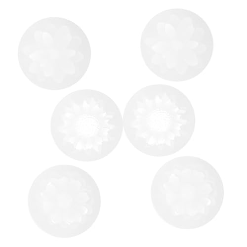SAFIGLE 6 Stück Teiliges Silikon blumenform Flexible Epoxidharz Gießform für Schmuckherstellung Langlebige Kunstharz Silikonform für DIY Ohrringe Halsketten Armbänder und Anhänger von SAFIGLE