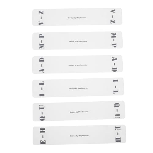 SAFIGLE 6 Stück Teiliges Transparentes Acryl CD Horizontal Beschriftete Schallplatten CD klassifizierungskarten Praktisches Vinyl sortierzubehör für Effiziente Regalsortierung SAFIGLE 6 Stück Teiliges Transparentes Acryl CD Horizontal Beschriftete Schallplatten CD klassifizierungskarten Praktisches Vinyl sortierzubehör für Effiziente Regalsortierung von SAFIGLE