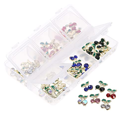 SAFIGLE 60 Stück Strasszubehör Kirsche Nagel Strasssteine für Nägel Edelsteine Dekorationen Reiz Kirschanhänger Bunte Strasssteine Make -up -strasssteine Kristalle Für Nägel Legierung SAFIGLE 60 Stück Strasszubehör Kirsche Nagel Strasssteine für Nägel Edelsteine Dekorationen Reiz Kirschanhänger Bunte Strasssteine Make -up -strasssteine Kristalle Für Nägel Legierung von SAFIGLE