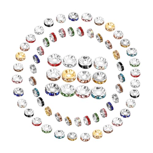 SAFIGLE 600 Stück Bunte Spacer Perlen Farben DIY Schmuckzubehör für Armband Halskette Ohrringe Schmuckherstellung Basteln Abstandhalter Perlen SAFIGLE 600 Stück Bunte Spacer Perlen Farben DIY Schmuckzubehör für Armband Halskette Ohrringe Schmuckherstellung Basteln Abstandhalter Perlen von SAFIGLE