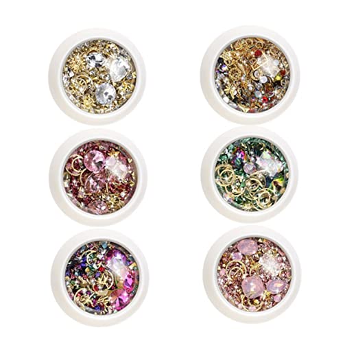 SAFIGLE 6Sätze Teiliges Nail Art Zubehör DIY Maniküre Dekoration für Natürliche und Künstliche Nägel und Professionelle Anwendungen Leicht SAFIGLE 6Sätze Teiliges Nail Art Zubehör DIY Maniküre Dekoration für Natürliche und Künstliche Nägel und Professionelle Anwendungen Leicht von SAFIGLE