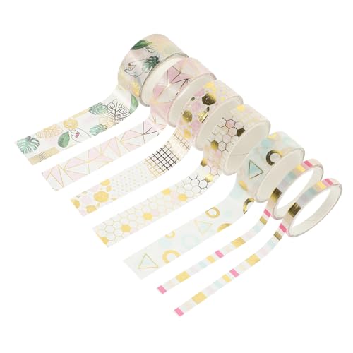 SAFIGLE 7 Rollen Klebeband Geometrisches Muster pro Dünnes DIY Scrapbook Bastelband Sicheres Washi Papier für Tagebücher Notizbücher Geschenkdekoration SAFIGLE 7 Rollen Klebeband Geometrisches Muster pro Dünnes DIY Scrapbook Bastelband Sicheres Washi Papier für Tagebücher Notizbücher Geschenkdekoration von SAFIGLE