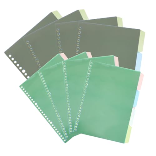 SAFIGLE 8 Sätze Bunte Trennblätter für Locher Notizbücher Abnehmbare Registerseiten Praktische Indexblätter für Schule Büro Din Kompatibel Langlebig und Vielseitig Verwendbar SAFIGLE 8 Sätze Bunte Trennblätter für Locher Notizbücher Abnehmbare Registerseiten Praktische Indexblätter für Schule Büro Din Kompatibel Langlebig und Vielseitig Verwendbar von SAFIGLE